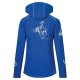 Hooded Riding jacket RIDE-PERFORMANCE PX PROFESSIONAL - Softshell with reflective design - Royal Blue - REFLECTION SERIES