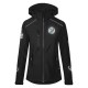 Hooded Riding jacket RIDE-PERFORMANCE PX PROFESSIONAL - Softshell with reflective design - Black - REFLECTION SERIES